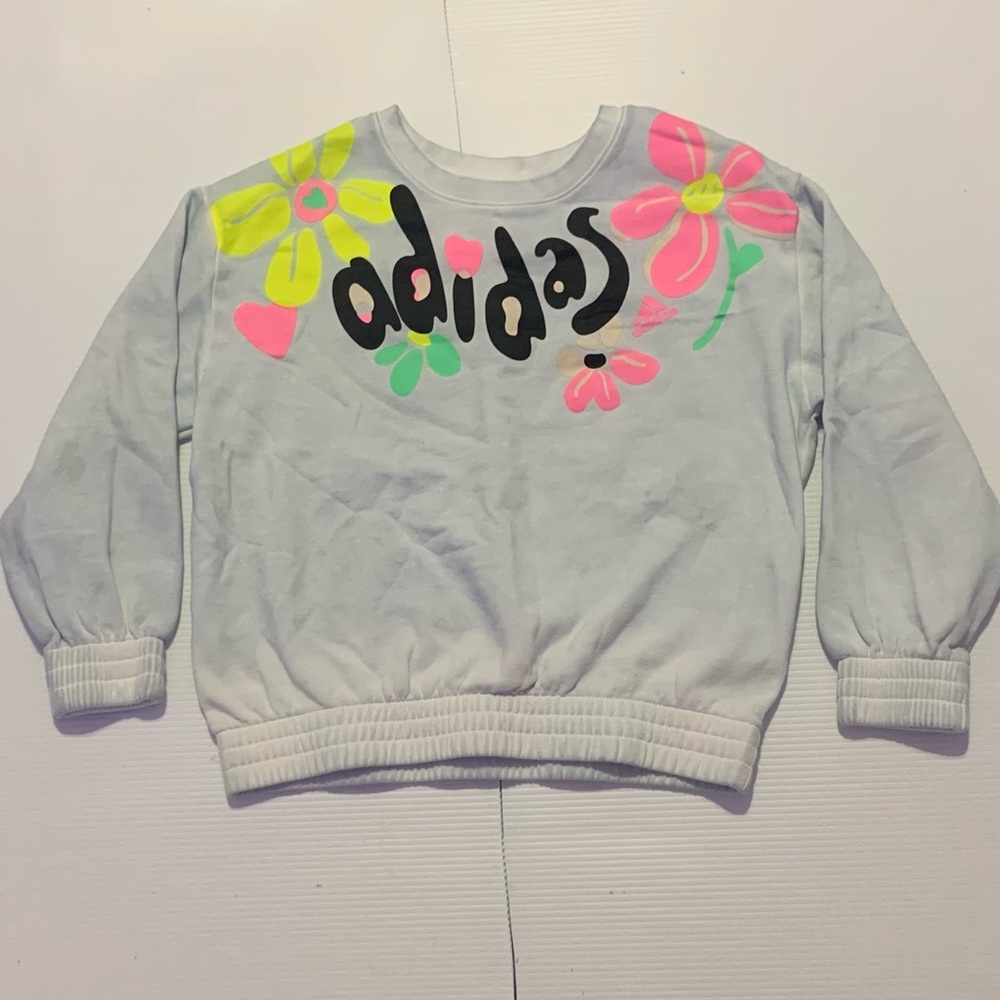 Adidas Pullover with Flowers